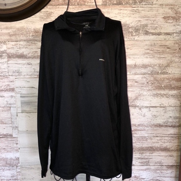 Men’s Patagonia quarter zip sweatshirt light weight workout top size large - Picture 1 of 5